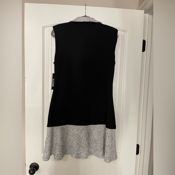 Karl Lagerfield Contrast Trim A-line Dress - Picture 6 of 8